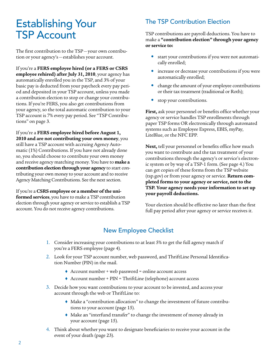Form TSPBK08 Summary of the Thrift Savings Plan, Page 4