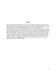 Capturing Value in Global Networks: Apple&#039;s Ipad and Iphone - Kenneth L. Kraemer, Greg Linden and Jason Dedrick, Page 2