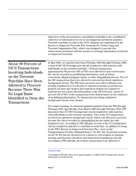 Form GAO-10-703T Terrorist Watchlist Screening: Fbi Has Enhanced Its Use of Information From Firearm and Explosives Background Checks to Support Counterterrorism Efforts, Page 6