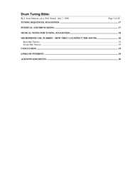 Drum Tuning Bible - J. Scott Johnson, a.k.a. Prof. Sound, Page 2