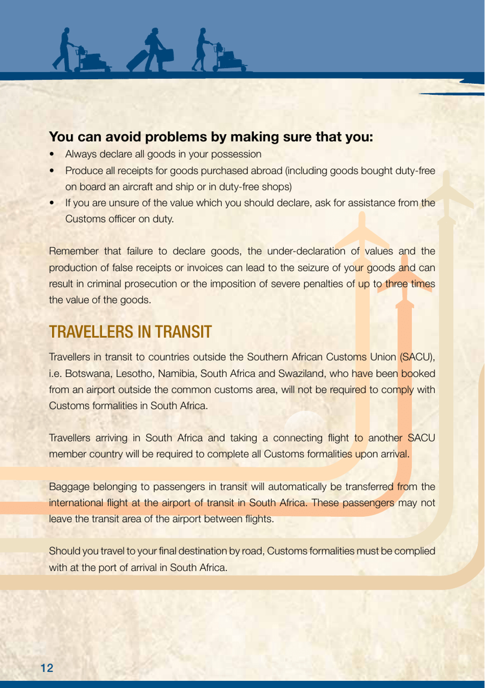 Form Customs-G0001 Travellers Guide - South Africa, Page 14