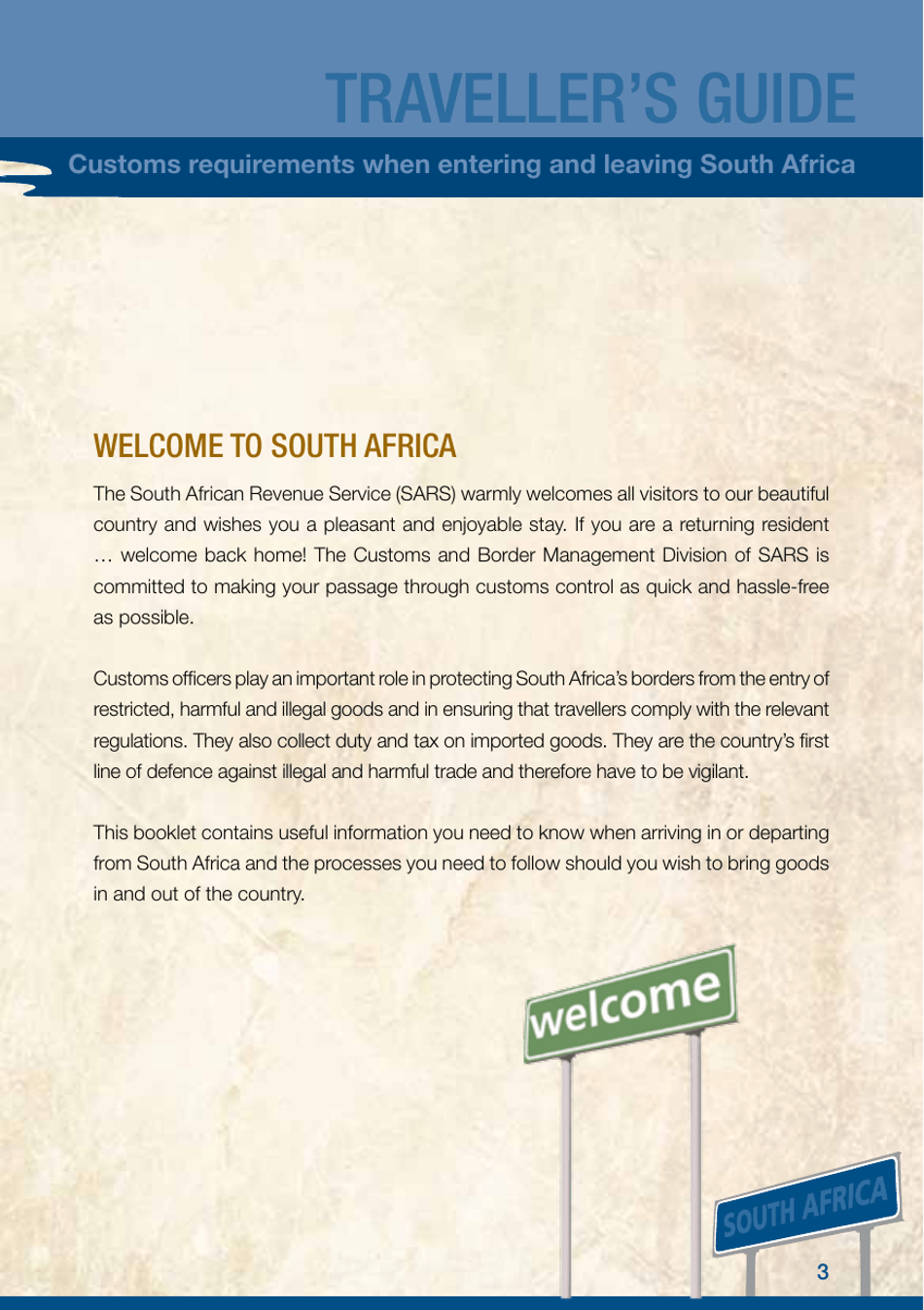 Form Customs-G0001 Travellers Guide - South Africa, Page 5