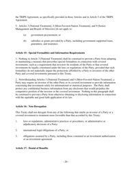 U.S. Model Bilateral Investment Treaty, Page 20
