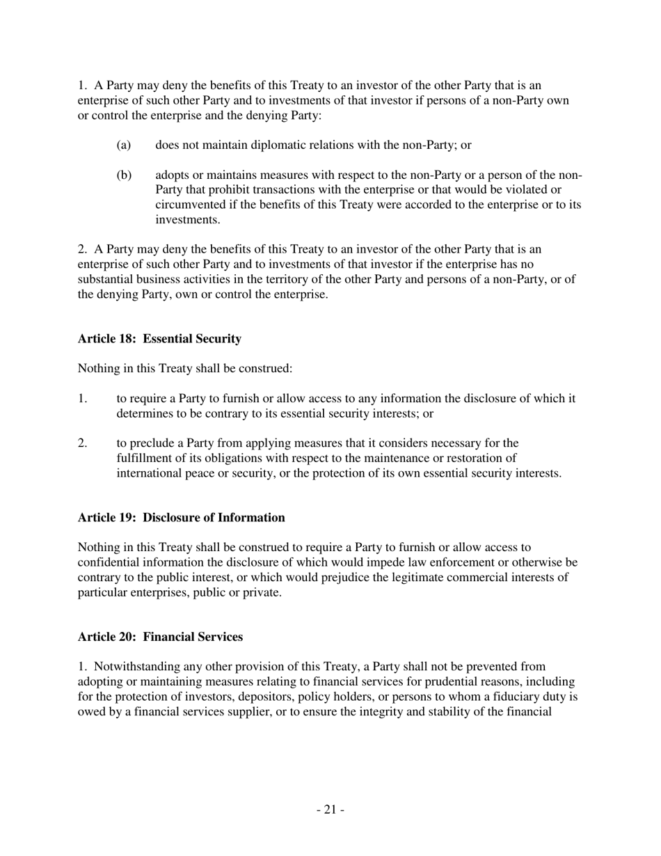 2012 U.S. Model Bilateral Investment Treaty - Fill Out, Sign Online And ...