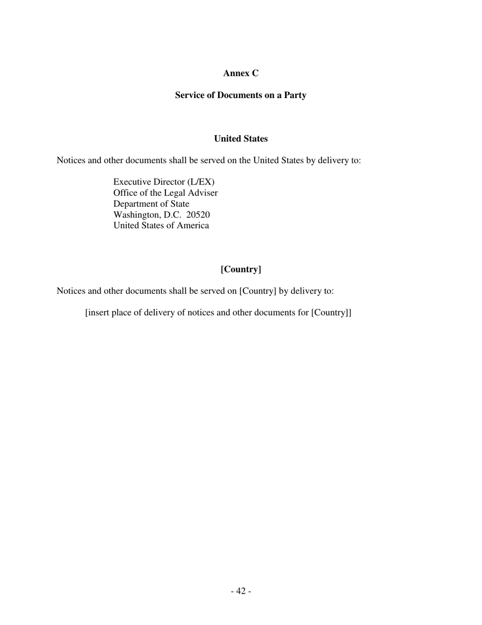 U.S. Model Bilateral Investment Treaty, Page 42