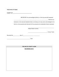 Form P-13 Application of Landowner to Condition an Abandoned Well for Fresh Water Production - Texas, Page 2