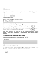 Form VCP-1 Voluntary Cleanup Program Application - Texas, Page 4