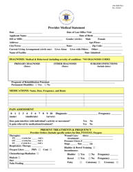 Form GW-OMR-PM-1 Provider Medical Statement - Rhode Island, Page 2