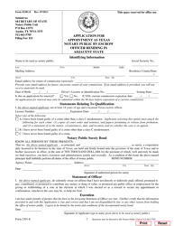 Form 2301-E Application for Appointment as Texas Notary Public by Escrow Officer Residing in Adjacent State - Texas, Page 2