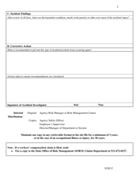 Form SORM-703 Incident/Accident Investigation Form - Texas, Page 4