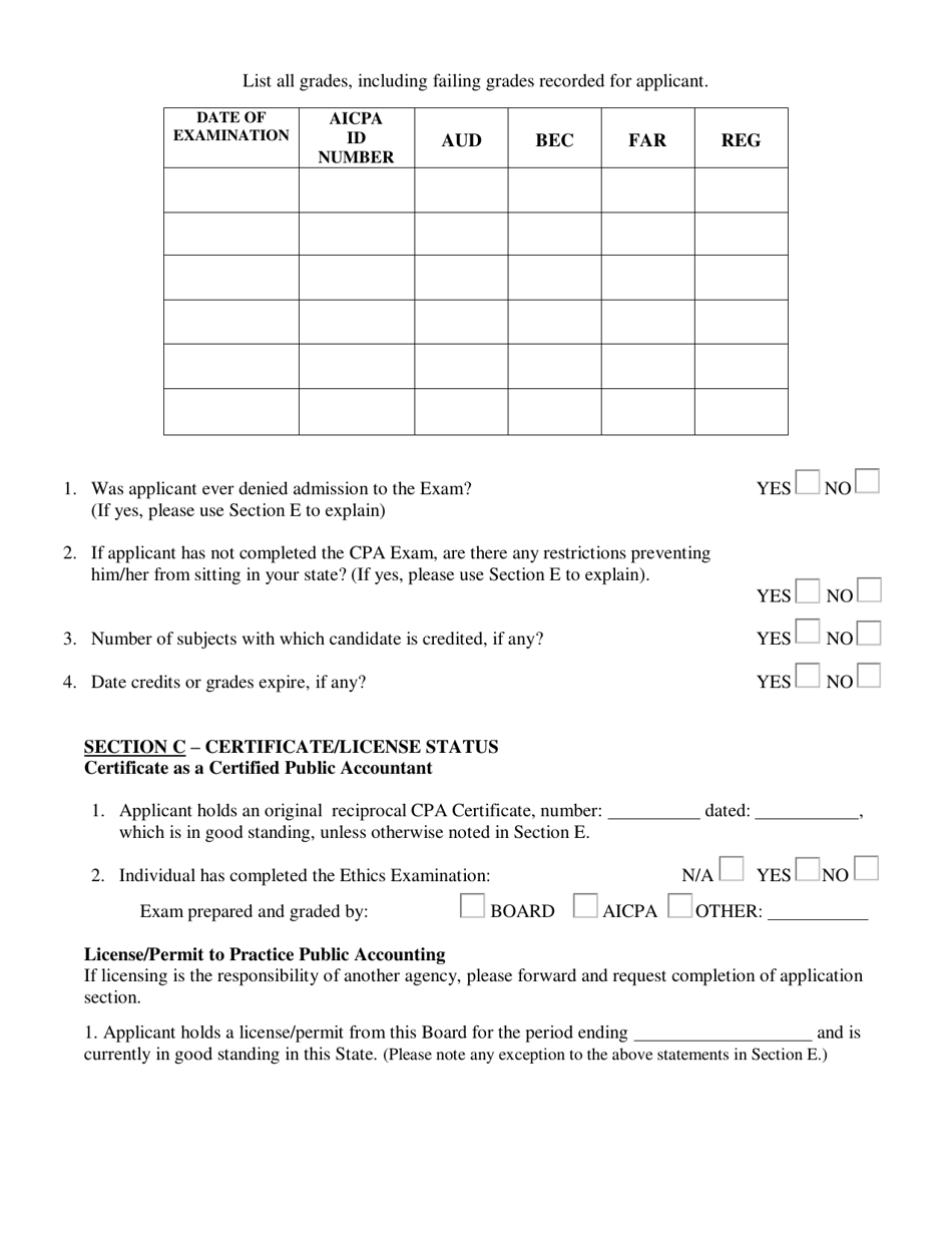 Authorization for Interstate Exchange of Exam and License Information - South Carolina, Page 2