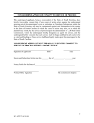 Application for Registration of a Vacation Time Share Plan - South Carolina, Page 7