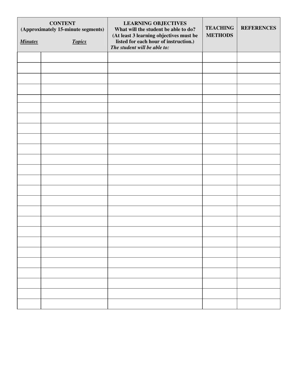 Distance Continuing Education Course Application - South Carolina, Page 3