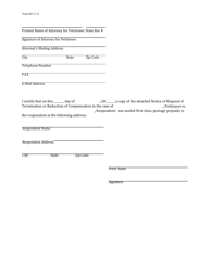 Form 404 Notice of Filing Application for Hearing for Termination or Reduction of Compensation - Utah, Page 3