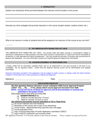 Appraisers Board Distance Education Course Application - South Carolina, Page 2