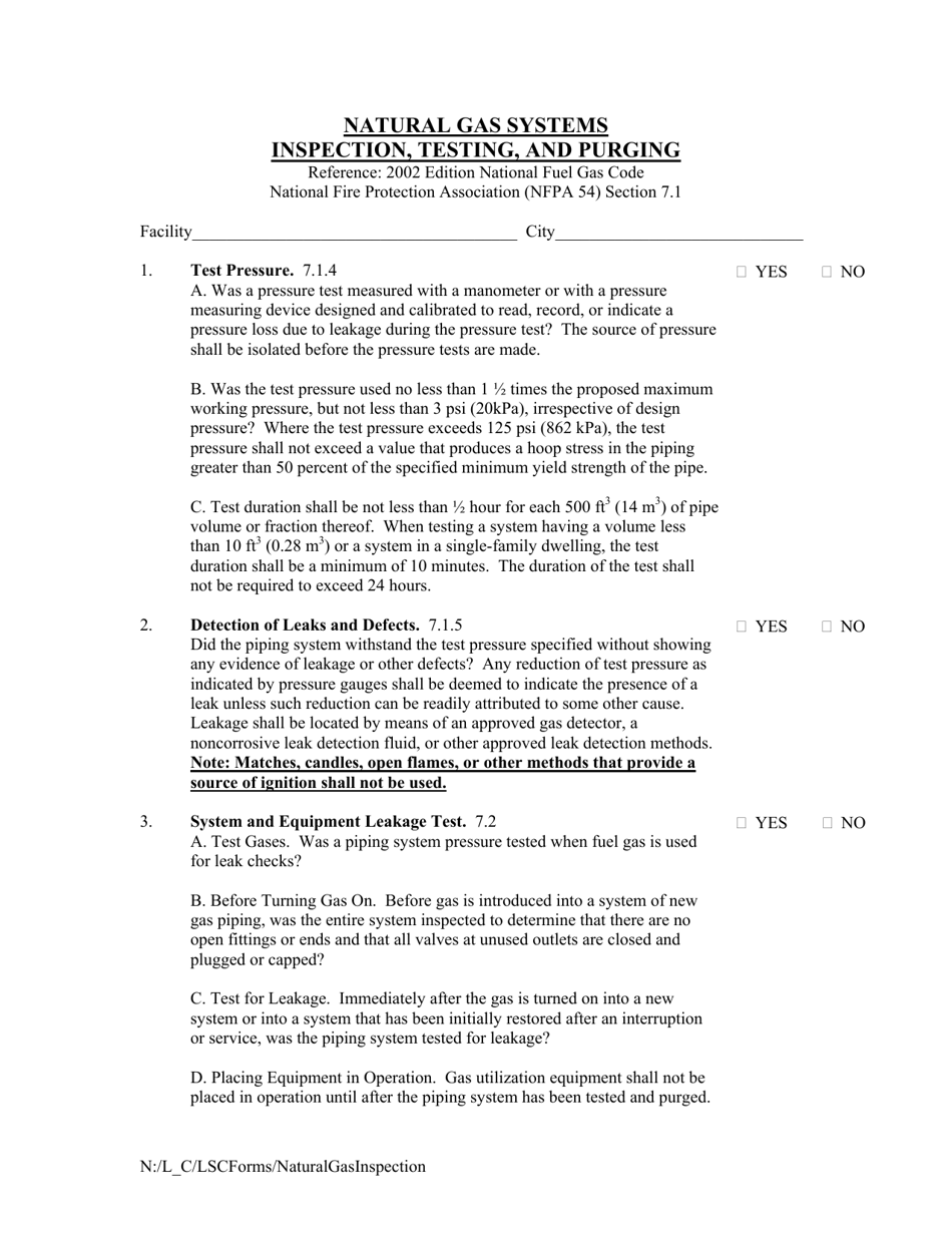 South Dakota Natural Gas Systems Inspection, Testing, and Purging Fill Out, Sign Online and