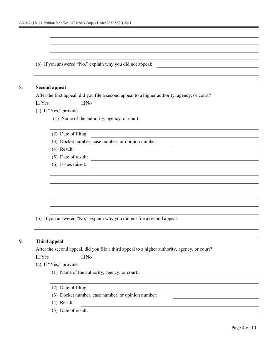 Form AO242 - Fill Out, Sign Online and Download Printable PDF, Oklahoma ...