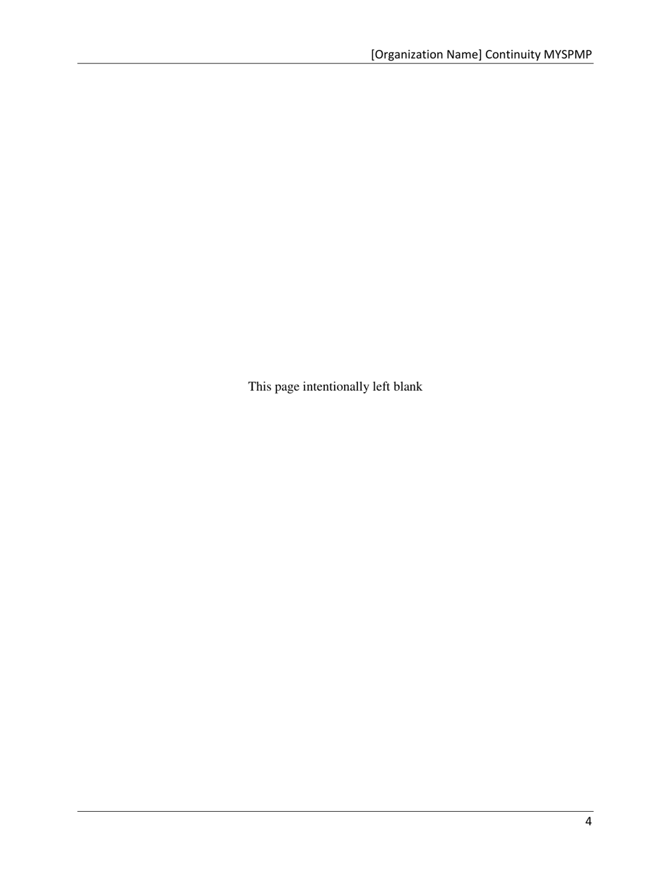 Continuity Multi-Year Strategy and Program Management Plan (Myspmp) Template - Ohio, Page 10