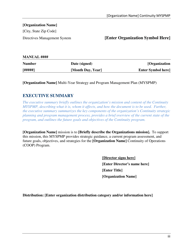 Continuity Multi-Year Strategy and Program Management Plan (Myspmp) Template - Ohio, Page 3