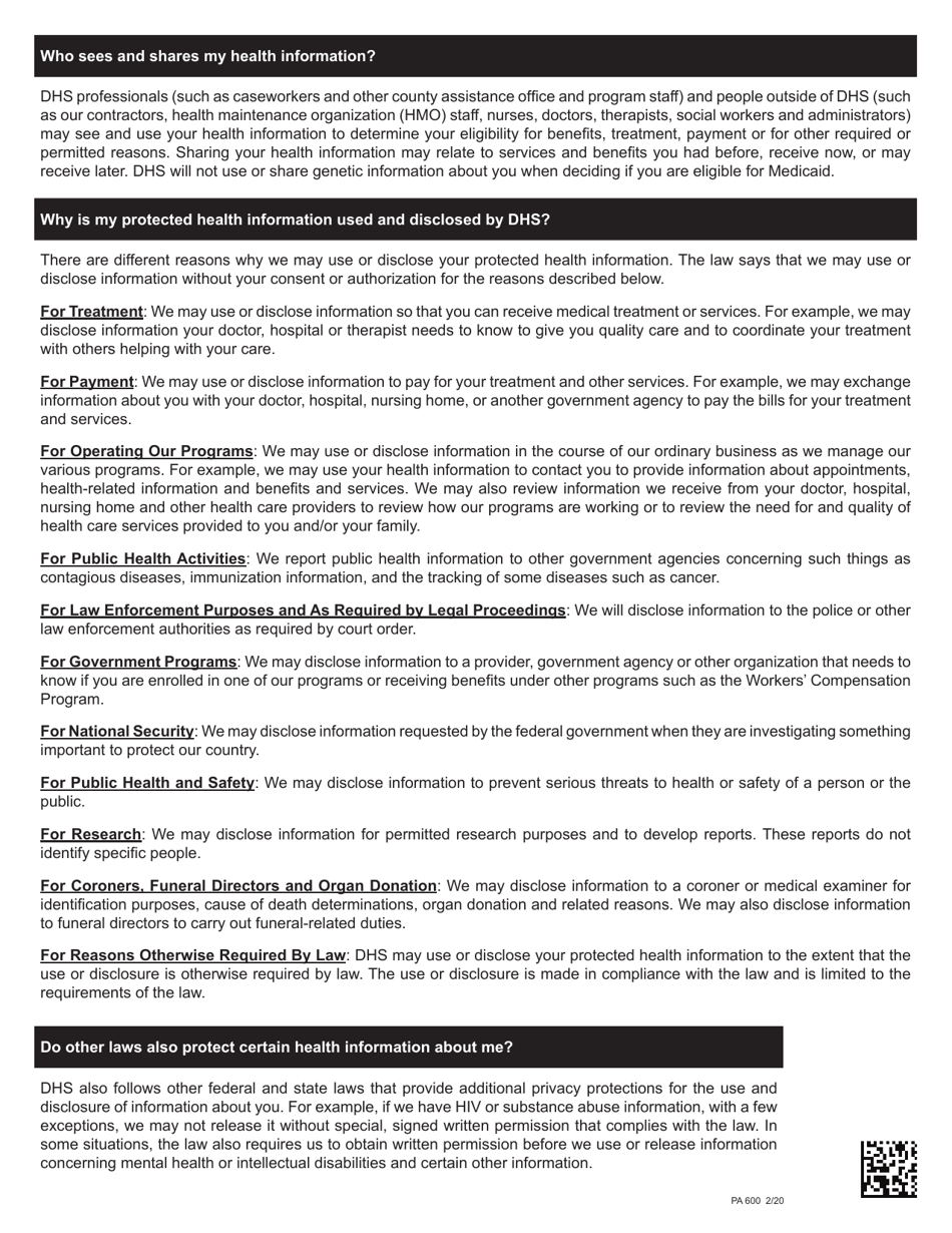 Form PA600 Application for Benefits - Pennsylvania, Page 29