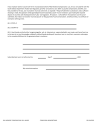 Application to Self-insure Workers&#039; Compensation Liabilities - South Dakota, Page 17