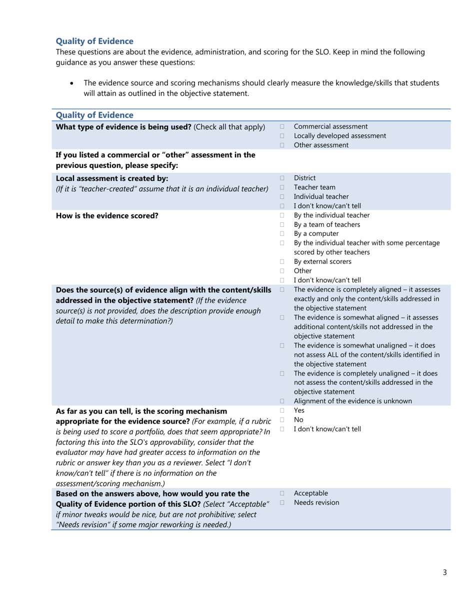 Slo Audit Tool and Guidance - Rhode Island, Page 3