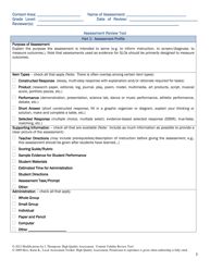Assessment Review Tool - Rhode Island, Page 2