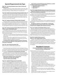 Form WR-0142 Miscellaneous Licenses Application - Tennessee, Page 2