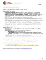 Remote User Security Rights and Confidentiality Form - Texas, Page 2