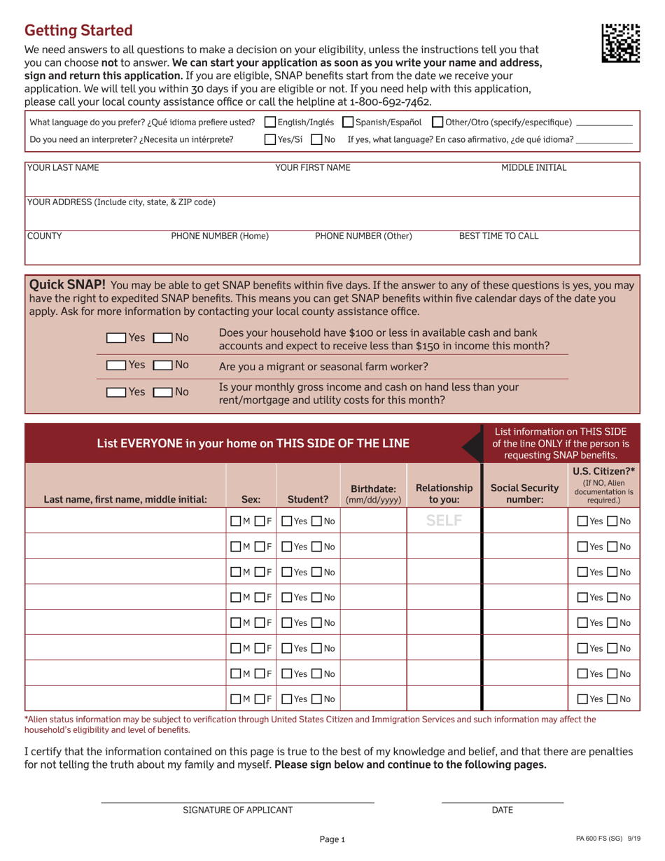 Form Pa600 Fs Sg Fill Out Sign Online And Download Printable Pdf Pennsylvania Templateroller 6553