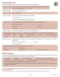 Form PA600 FS (SG) Pennsylvania Application for the Supplemental Nutrition Assistance Program (Snap) - Pennsylvania, Page 5