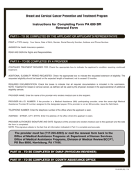 Form PA600 BR (SG) Breast and Cervical Cancer Prevention and Treatment Program Renewal - Pennsylvania, Page 2