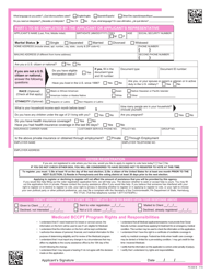 Form PA600 B Medicaid Eligibility Application - Breast and Cervical Cancer Prevention and Treatment (Bccpt) Program - Pennsylvania, Page 2