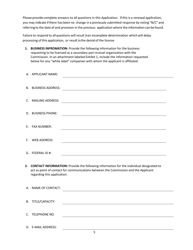 Secondary Pari-Mutuel Organization License Application - Pennsylvania, Page 5