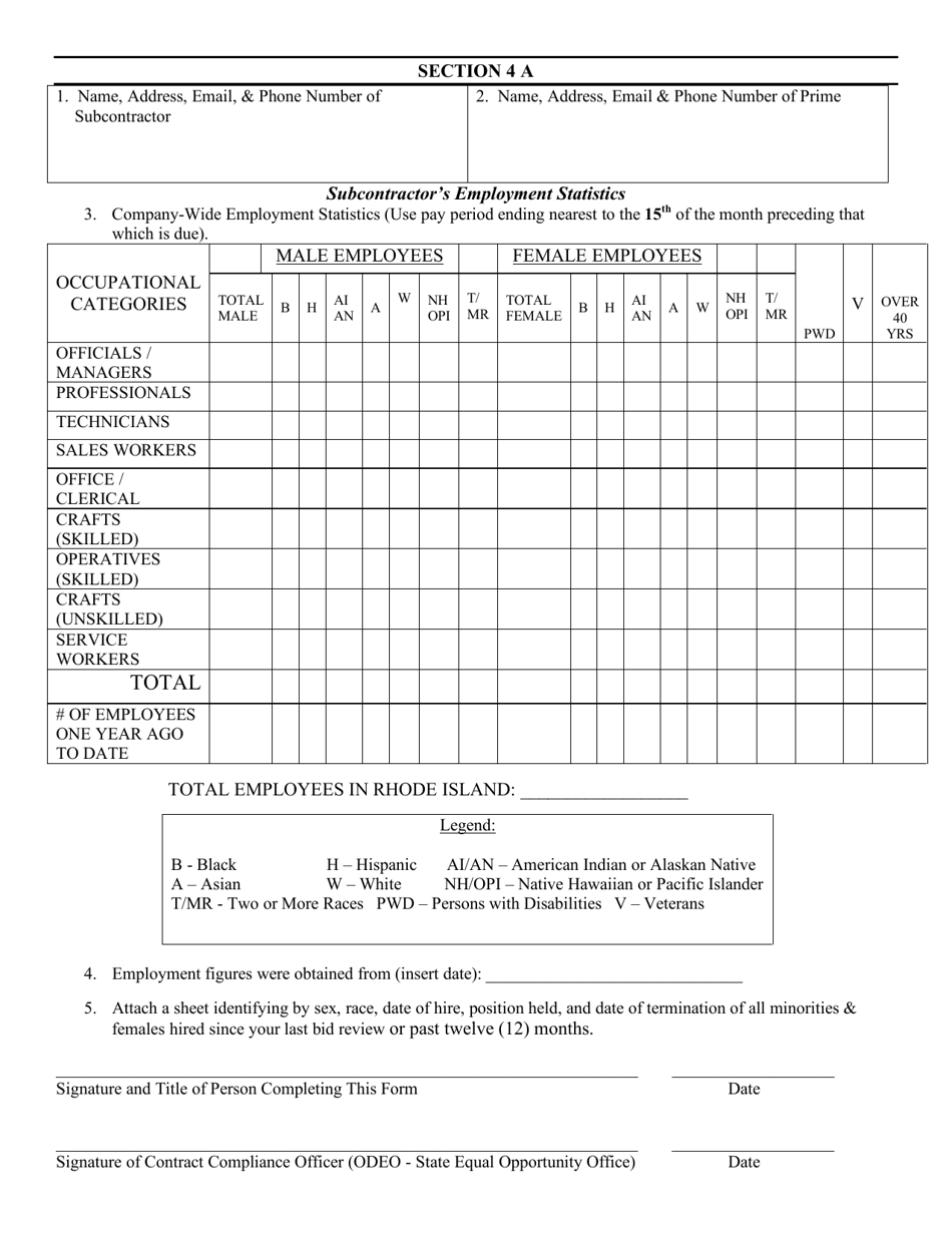 Contract Compliance Report - Rhode Island, Page 5