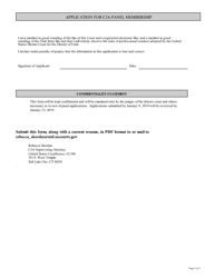Application for Cja Panel Membership - Utah, Page 3