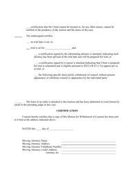 Motion for Withdrawal of Counsel - Utah, Page 2