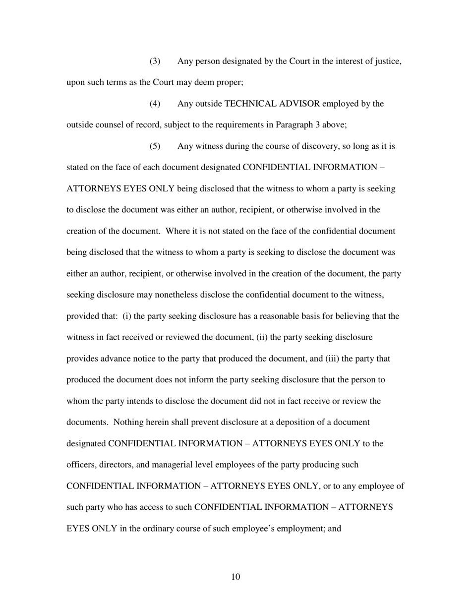 Standard Protective Order - Utah, Page 10