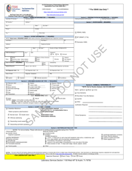 Form G-27A &quot;Emergency Preparedness Specimen Submission Form - Sample&quot; - Texas