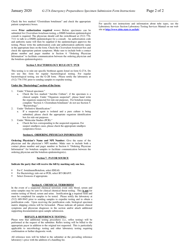 Instructions for Form G-27A Emergency Preparedness Specimen Submission Form - Texas, Page 2