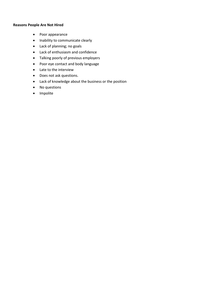 Soft Skills: Mock Interview Lesson Plan - South Dakota, Page 3