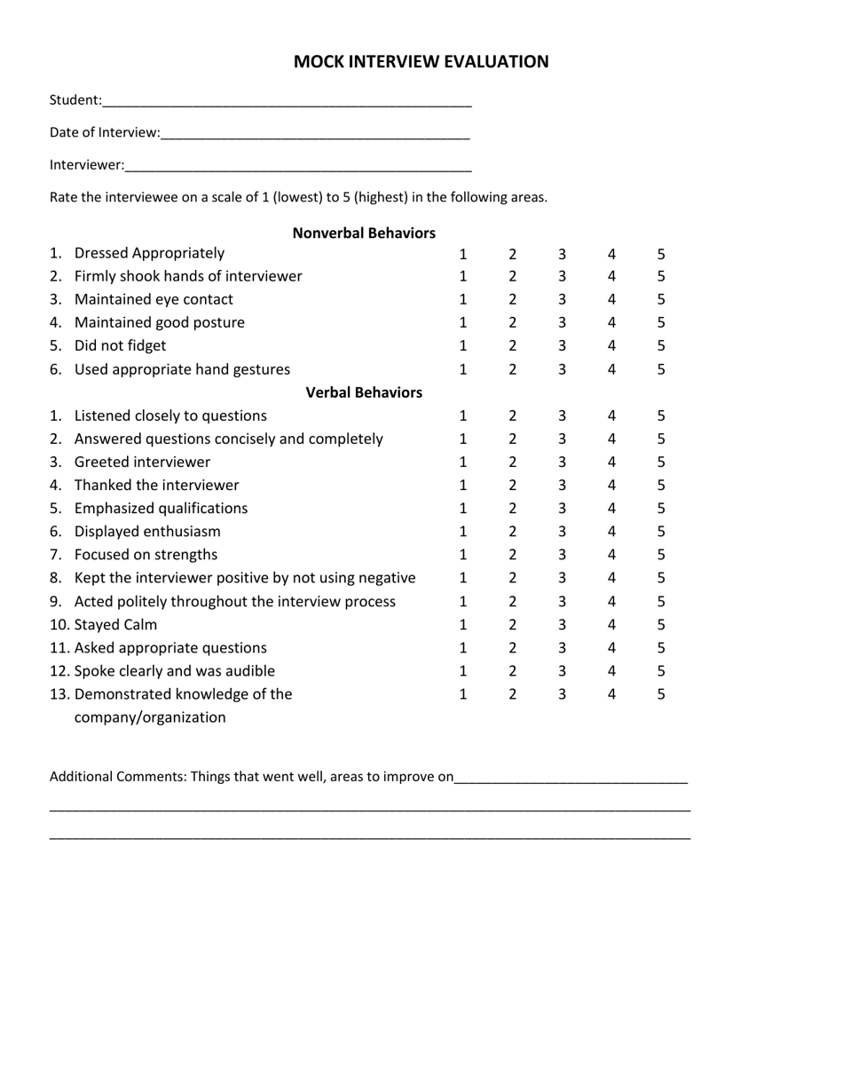 Soft Skills: Mock Interview Lesson Plan - South Dakota, Page 4