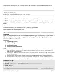 Education Certification Course Provider Application - South Dakota, Page 2