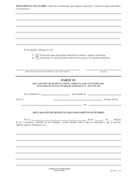 Formulario MH784-S Solicitud Para Extension Del Tratamiento Involuntario - Pennsylvania (Spanish), Page 3