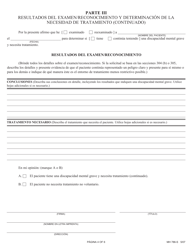Formulario MH786-S Solicitud De Tratamiento No Voluntario a Traves Del Sistema Penal - Pennsylvania (Spanish), Page 4