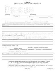 Formulario MH786-S Solicitud De Tratamiento No Voluntario a Traves Del Sistema Penal - Pennsylvania (Spanish), Page 5