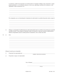 Formulario MH786-S Solicitud De Tratamiento No Voluntario a Traves Del Sistema Penal - Pennsylvania (Spanish), Page 6