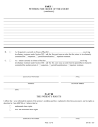 Form MH786 Petition for Involuntary Treatment via the Criminal Justice System - Pennsylvania, Page 3