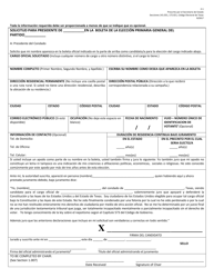 Form 2-1 Application for Chair on the Party General Primary Ballot - Texas (English/Spanish), Page 3