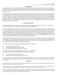 Form AW2-8 Application for Nomination by Convention of Party - Texas (English/Spanish), Page 5